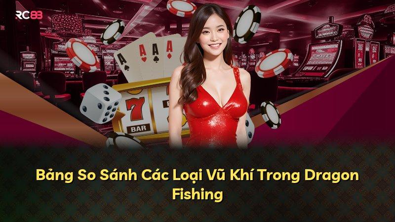 Bảng So Sánh Các Loại Vũ Khí Trong Dragon Fishing